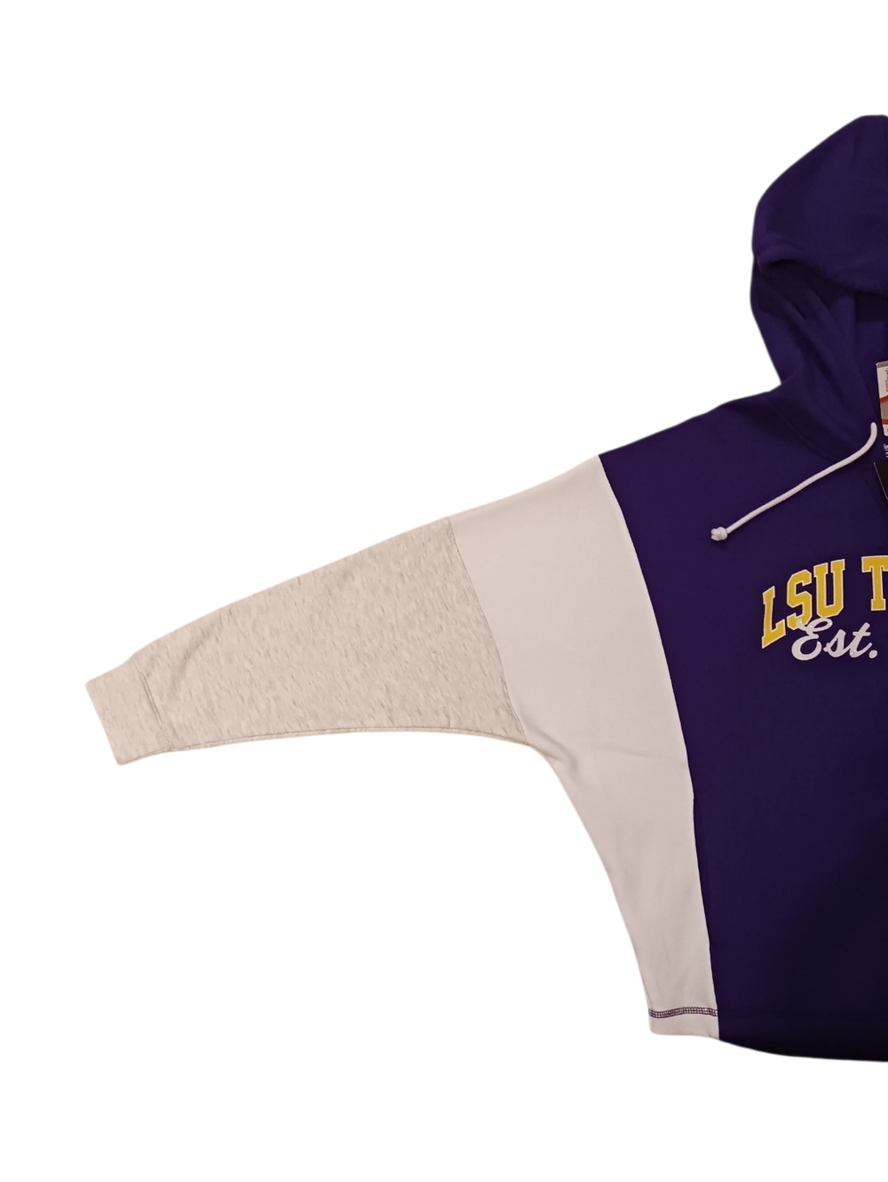 LSU Colorblock Cropped Hoodie - Picture 4 of 16